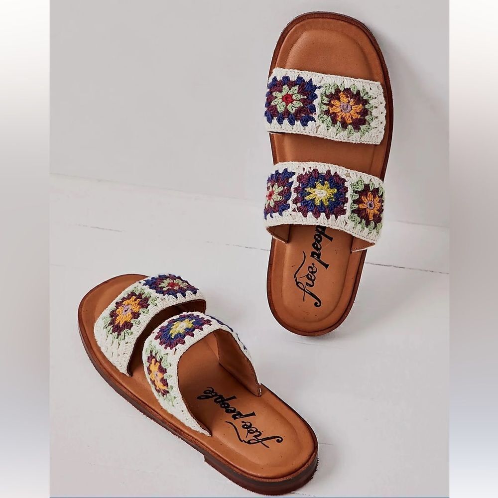 NWT Free People crochet sandals 37.5 - Picture 3 of 12